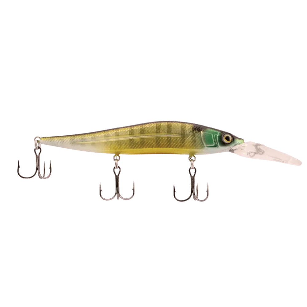 Jerkmaster 121 Deep Plus Slow-Sinking Jerkbait – EBS Sound Technology | color: Nashville Shad Gilly Smooth Cali Gold