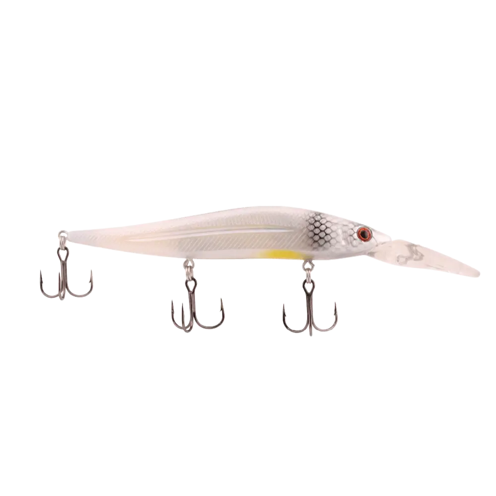 Jerkmaster 121 Deep Plus Slow-Sinking Jerkbait – EBS Sound Technology | color: Nashville Shad Gilly Smooth Cali Gold