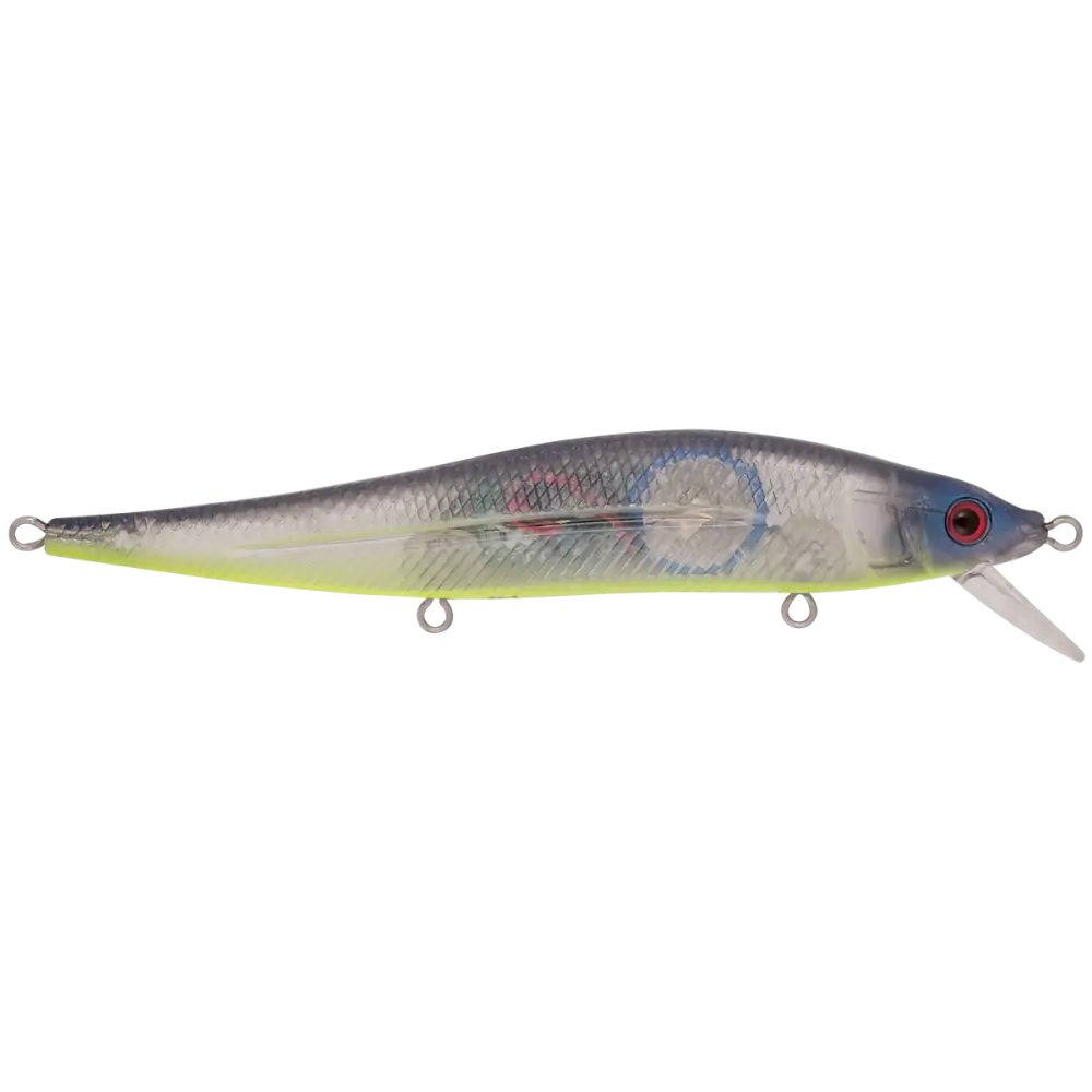JerkMaster 121 Slow-Sinking Jerkbait for Bass – EBS MultiTouch | Designed by Hank Cherry | Color: Pro Green Beauty Shad