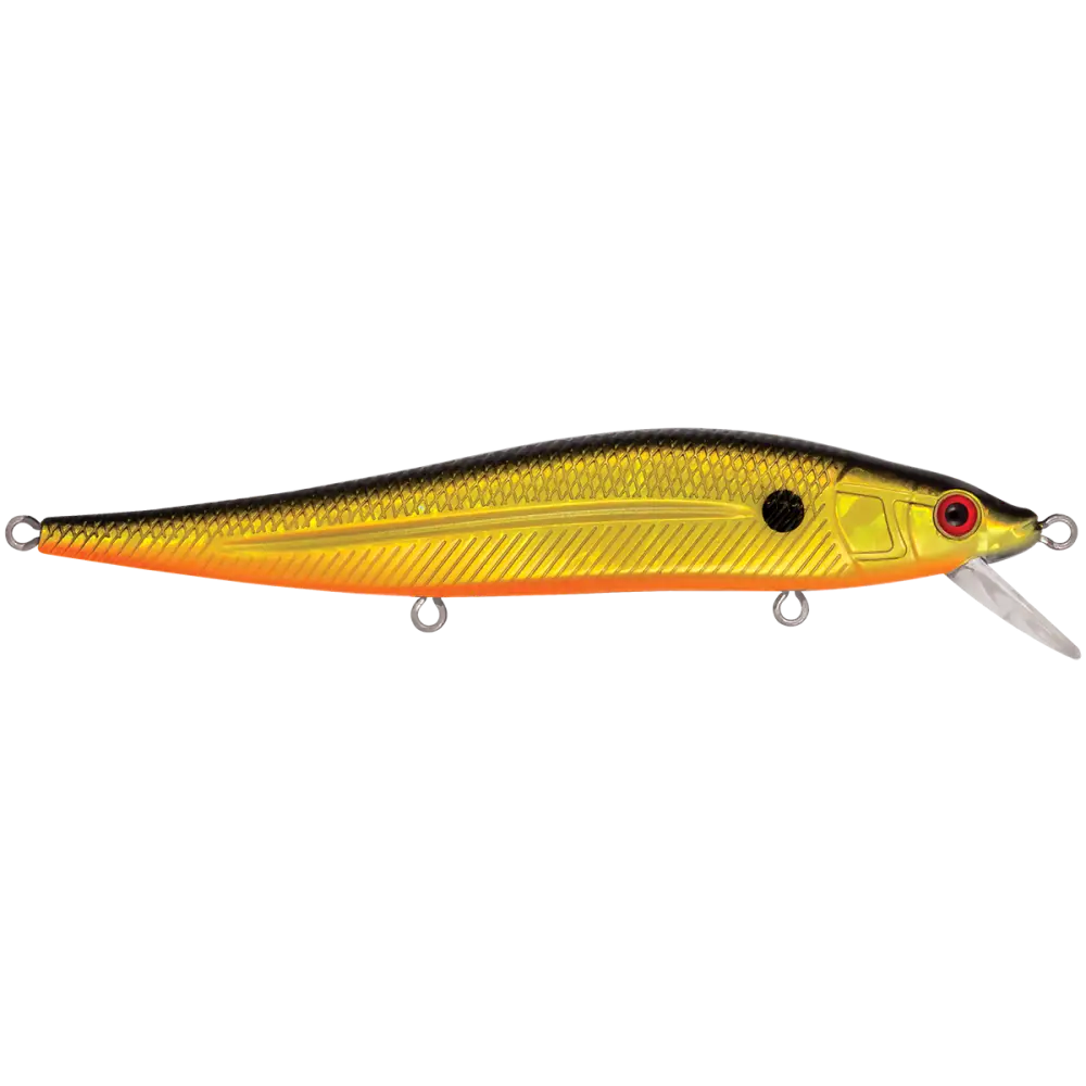 JerkMaster 121 Slow-Sinking Jerkbait for Bass – EBS MultiTouch | Designed by Hank Cherry | Color: Pro Green Beauty Shad