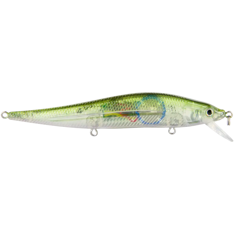 JerkMaster 121 Slow-Sinking Jerkbait for Bass – EBS MultiTouch | Designed by Hank Cherry | Color: Pro Green Beauty Shad