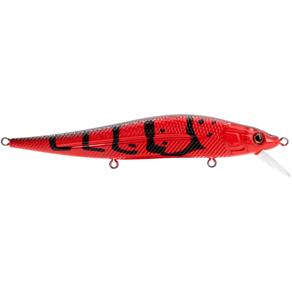 JerkMaster 121 Slow-Sinking Jerkbait for Bass – EBS MultiTouch | Designed by Hank Cherry | Color: Pro Green Beauty Shad