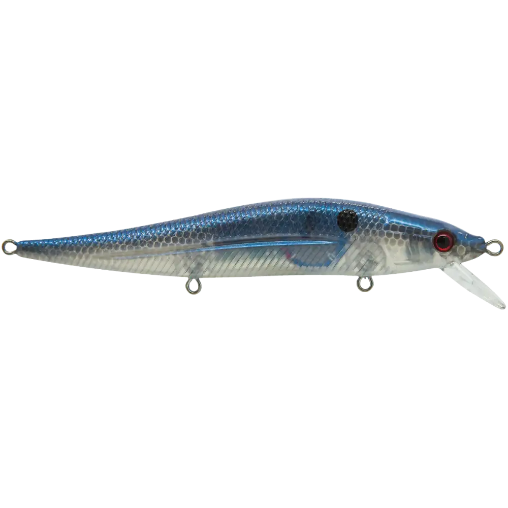 JerkMaster 121 Slow-Sinking Jerkbait for Bass – EBS MultiTouch | Designed by Hank Cherry | Color: Pro Green Beauty Shad