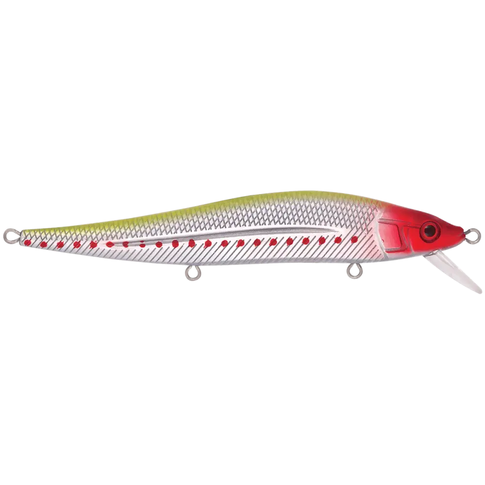 JerkMaster 121 Slow-Sinking Jerkbait for Bass – EBS MultiTouch | Designed by Hank Cherry | Color: Pro Green Beauty Shad