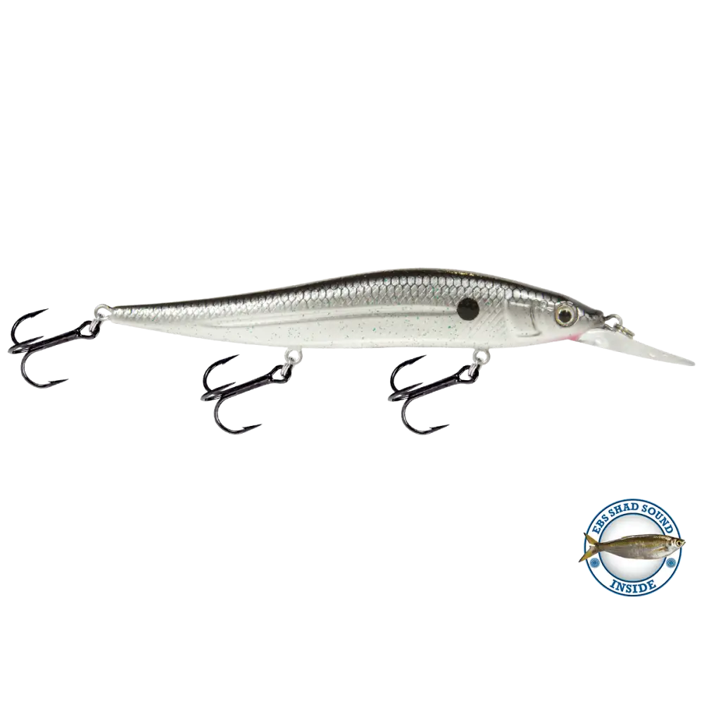 JerkMaster 121D “Cherry Picker” Deep-Diving Jerkbait – EBS Sound Technology | Color: Chrome XXX Shad Beauty Bluetreuse