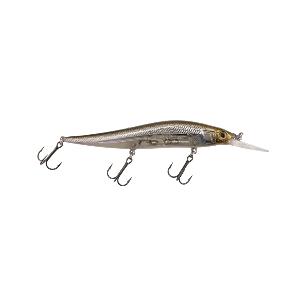 JerkMaster 121D “Cherry Picker” Deep-Diving Jerkbait – EBS Sound Technology | Color: Chrome XXX Shad Beauty Bluetreuse