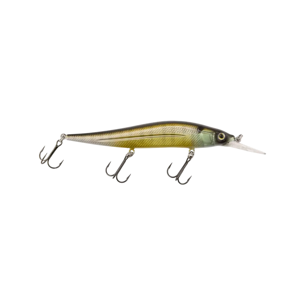 JerkMaster 121D “Cherry Picker” Deep-Diving Jerkbait – EBS Sound Technology | Color: Chrome XXX Shad Beauty Bluetreuse