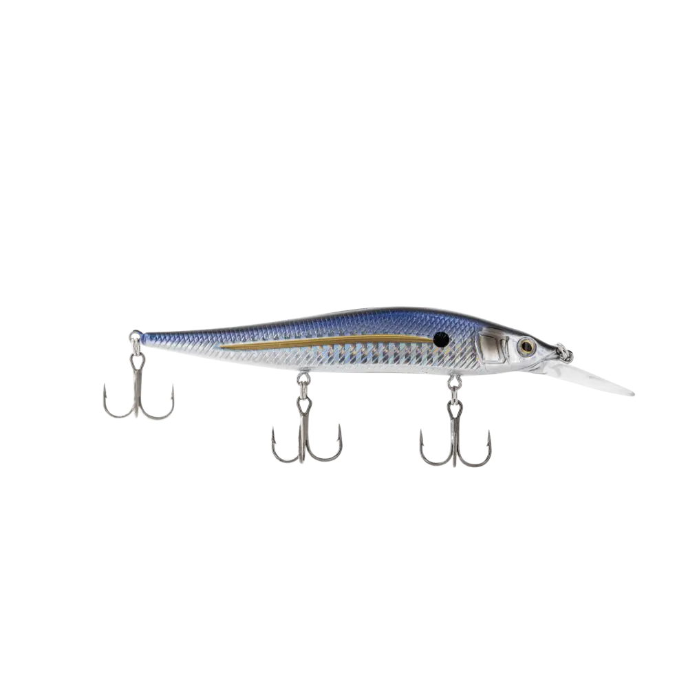 JerkMaster 121D “Cherry Picker” Deep-Diving Jerkbait – EBS Sound Technology | Color: Chrome XXX Shad Beauty Bluetreuse