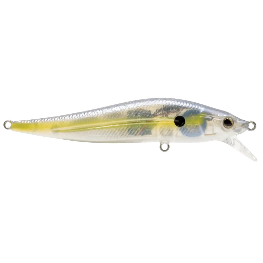 JerkMaster Jr. FW Slow-Sink Jerkbait – EBS Sound Technology | Color: Chartreuse Shad Blue Pearl Pro Money Clown Beauty