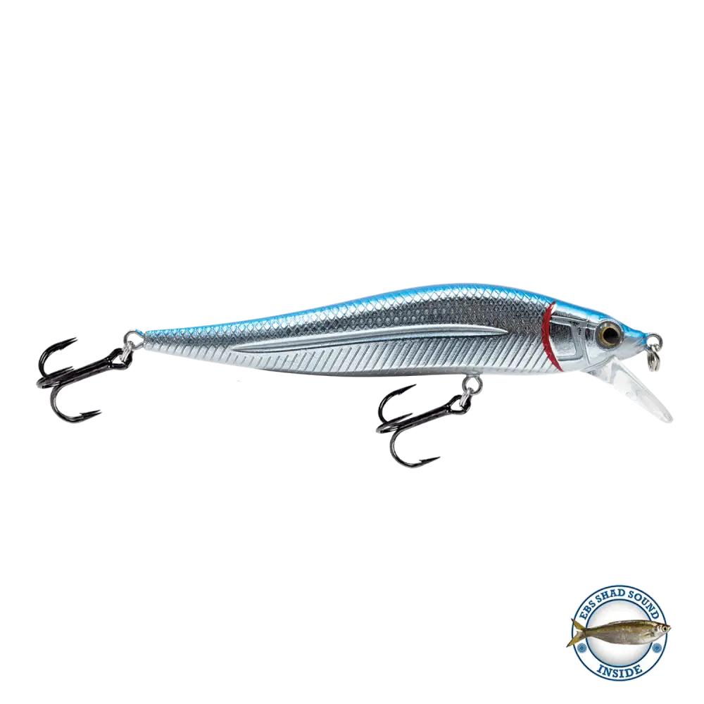 JerkMaster Jr. FW Slow-Sink Jerkbait – EBS Sound Technology | Color: Chartreuse Shad Blue Pearl Pro Money Clown Beauty