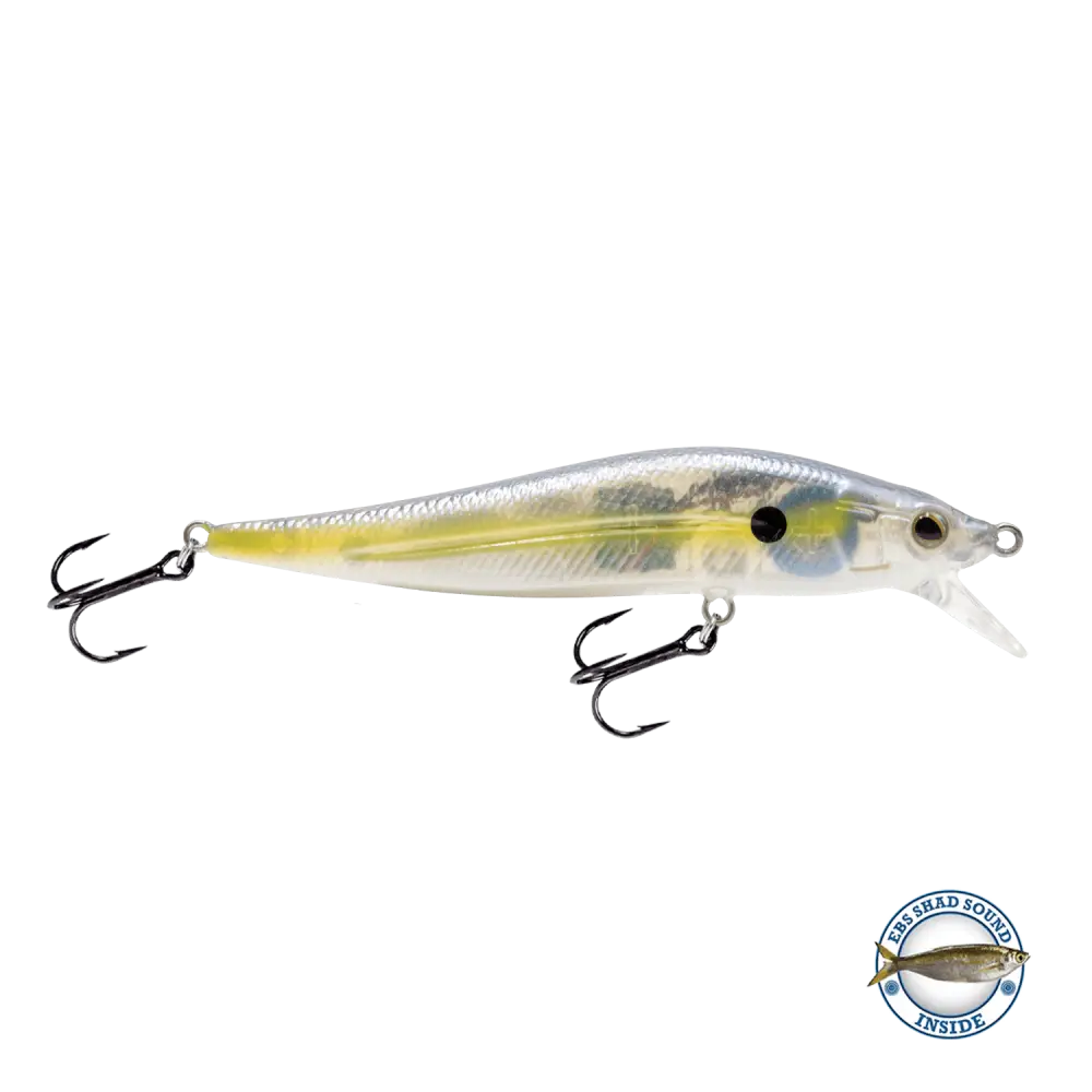 JerkMaster Jr. FW Slow-Sink Jerkbait – EBS Sound Technology | Color: Chartreuse Shad Blue Pearl Pro Money Clown Beauty