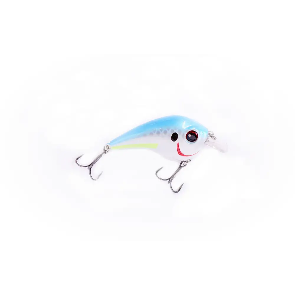 Kingfisher Custom Lures KCL Freak 1.5 Squarebill Crankbait, BKK Trebles 6 Colors | Color: Chartreuse Blue Indiglo Bone