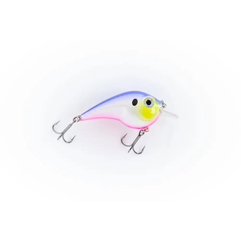 Kingfisher Custom Lures KCL Freak 1.5 Squarebill Crankbait, BKK Trebles 6 Colors | Color: Chartreuse Blue Indiglo Bone