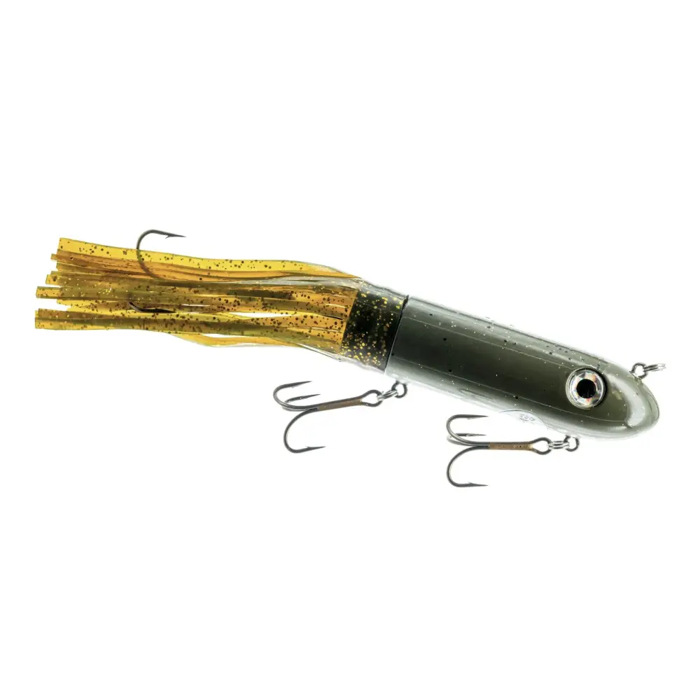 Kraken 10’’ Hybrid Jerkbait for Musky & Pike – EBS Sound Technology | Color: Walleye Gold Great White Midnight Punkin