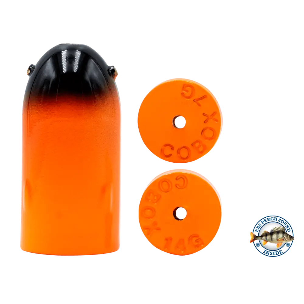 Livingston Bullet Predator Inline EBS Sound Caller – Add to Any Rig | Color & Sound: Chartreuse Black / Perch Blue