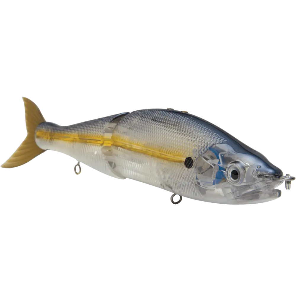 Livingston Lures B Venom 8’’ – EBS Variable-Depth Glide Swimbait | 4.17oz | Color: Clearwater Shad Real Chartreuse Blue