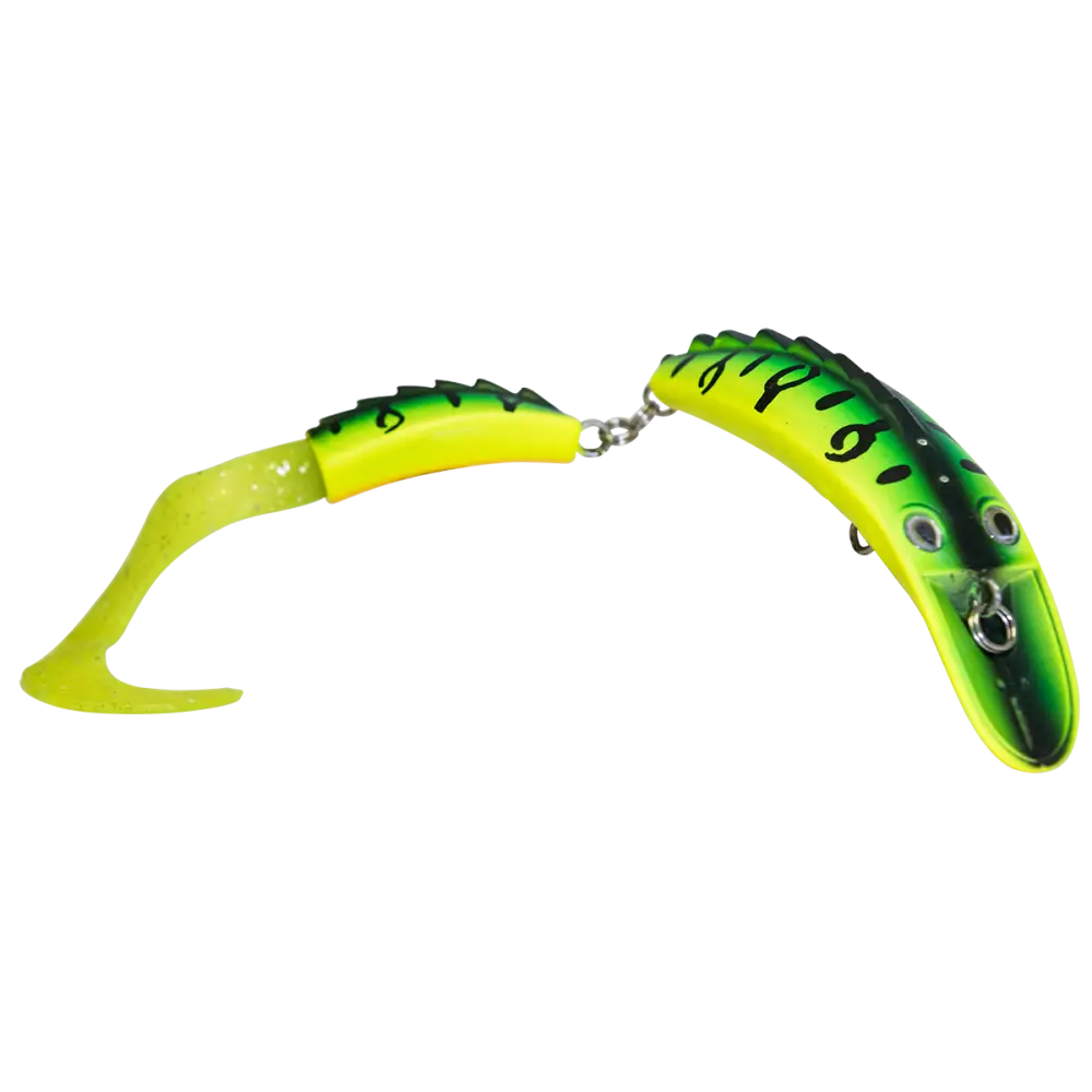 Livingston Lures Dirty Dancer 7’’ – EBS Jointed Crankbait for Tiger Muskie & Pike | Color Sound: Orange Matte