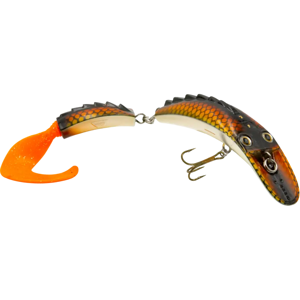 Livingston Lures Dirty Dancer 7’’ – EBS Jointed Crankbait for Tiger Muskie & Pike | Color Sound: Orange Matte