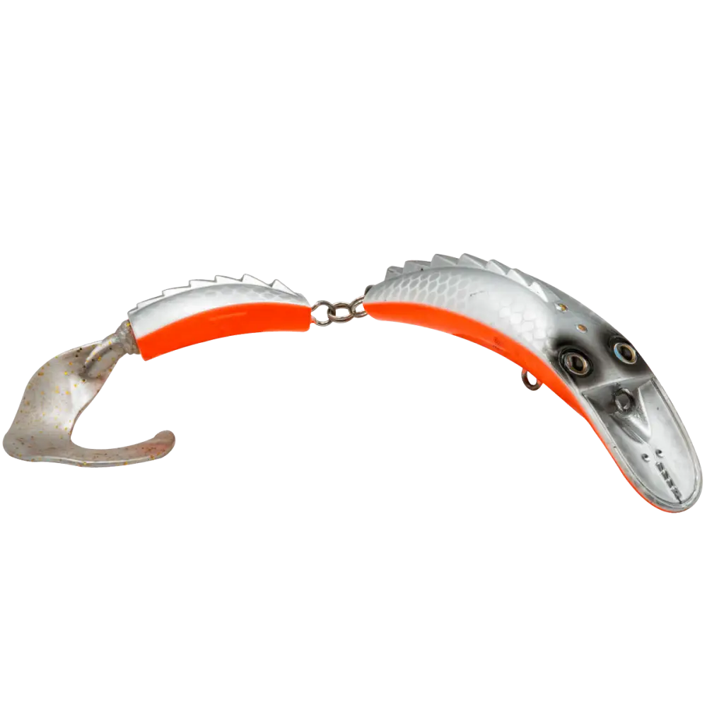 Livingston Lures Dirty Dancer 7’’ – EBS Jointed Crankbait for Tiger Muskie & Pike | Color Sound: Orange Matte