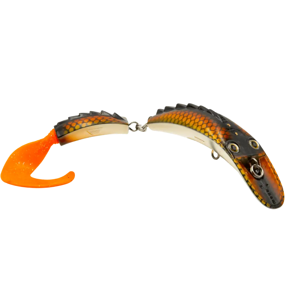 Livingston Lures Dirty Dancer 7’’ – EBS Jointed Crankbait for Tiger Muskie & Pike | Color Sound: Orange Matte