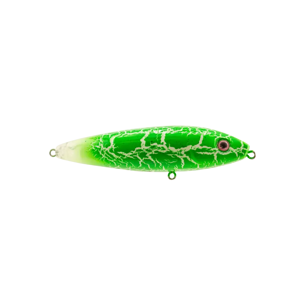 Livingston Lures Gatto Loco Catfish Rig – EBS Sound & Luminescent Light | Color: Blue Pearl Herring Matte Black Green