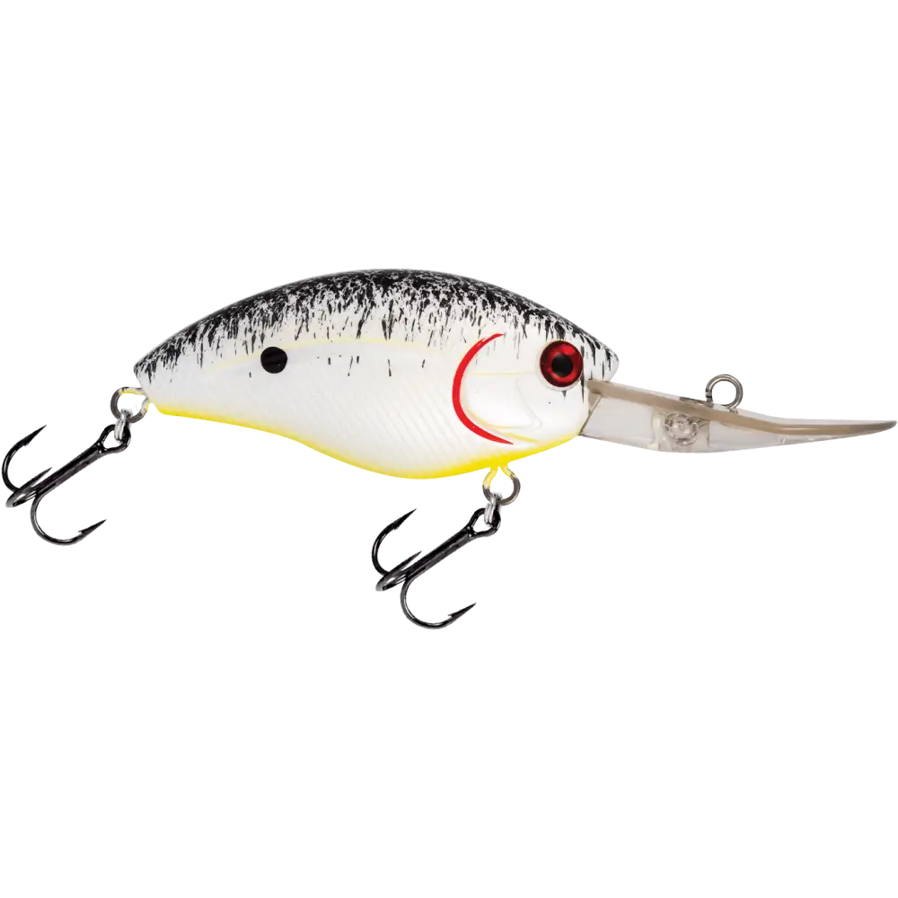 Livingston Lures Howeller DMC Plus – EBS Crankbait | 2.6’’ /.68oz | 10’ Depth | Color: AYU Chartreuse Shad Splatter
