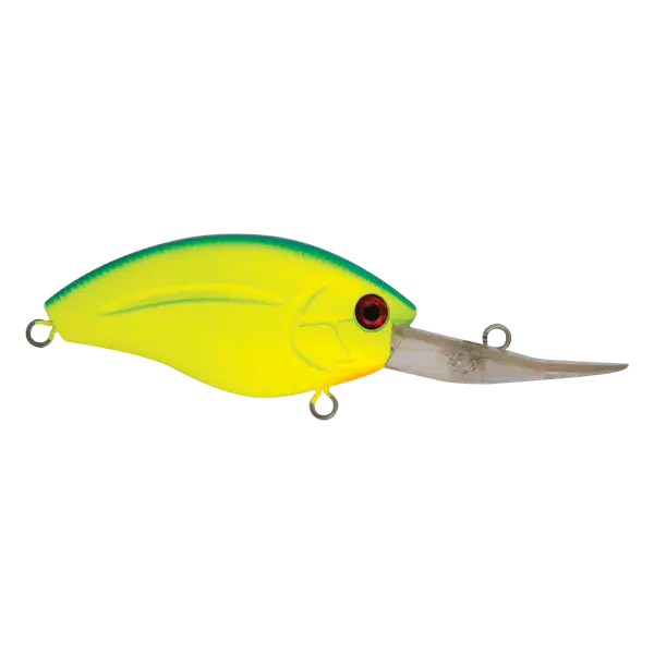 Livingston Lures Howeller DMC Plus – EBS Crankbait | 2.6’’ /.68oz | 10’ Depth | Color: AYU Chartreuse Shad Splatter