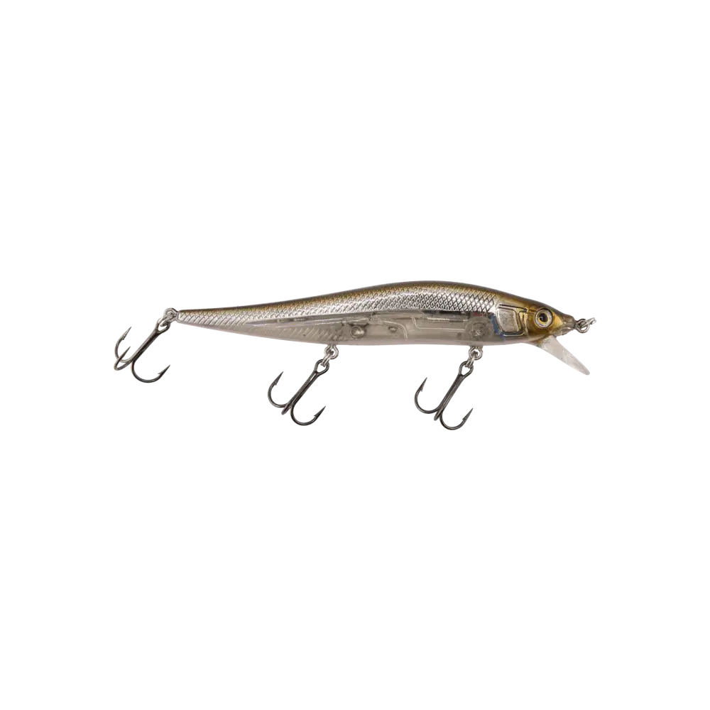 Livingston Lures JerkMaster 121C – EBS Slow-Sink Jerkbait for Bass | Color: Beauty Shad Chartreuse Blue Back Chrome