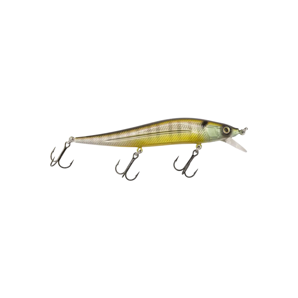 Livingston Lures JerkMaster 121C – EBS Slow-Sink Jerkbait for Bass | Color: Beauty Shad Chartreuse Blue Back Chrome