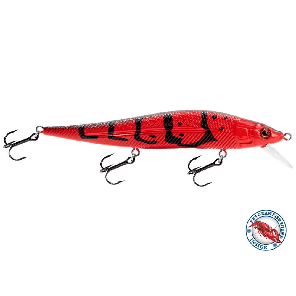 Livingston Lures JerkMaster 121C – EBS Slow-Sink Jerkbait for Bass | Color: Beauty Shad Chartreuse Blue Back Chrome