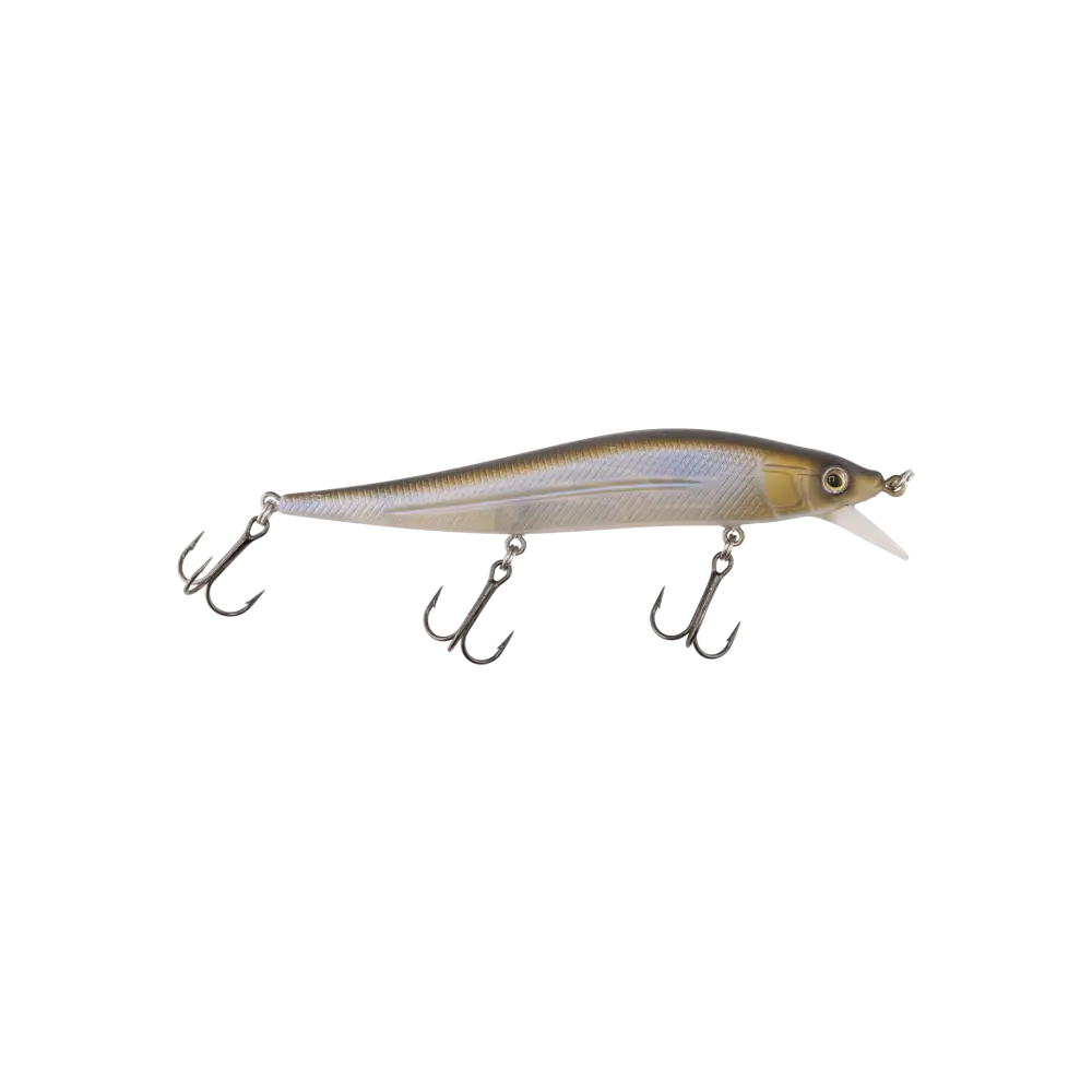 Livingston Lures JerkMaster 121C – EBS Slow-Sink Jerkbait for Bass | Color: Beauty Shad Chartreuse Blue Back Chrome