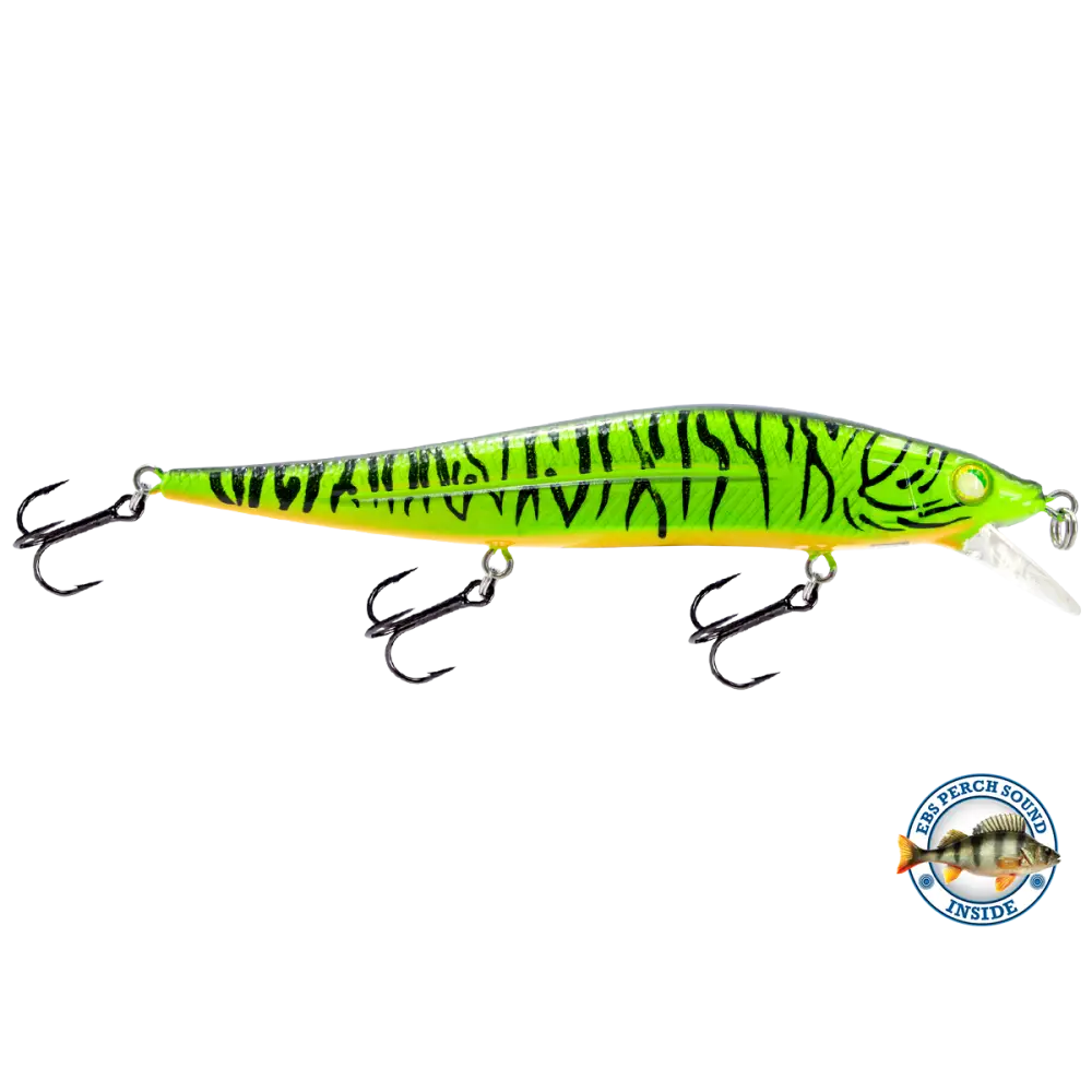 Livingston Lures JerkMaster 121C – EBS Slow-Sink Jerkbait for Bass | Color: Beauty Shad Chartreuse Blue Back Chrome