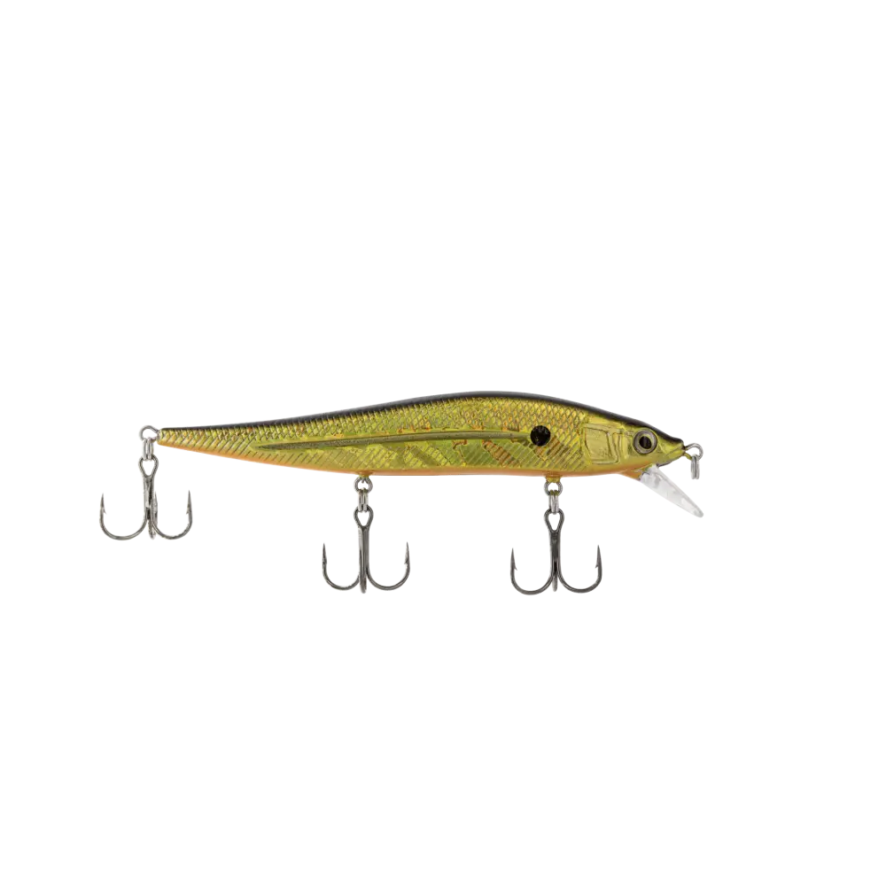 Livingston Lures JerkMaster 121C – EBS Slow-Sink Jerkbait for Bass | Color: Beauty Shad Chartreuse Blue Back Chrome