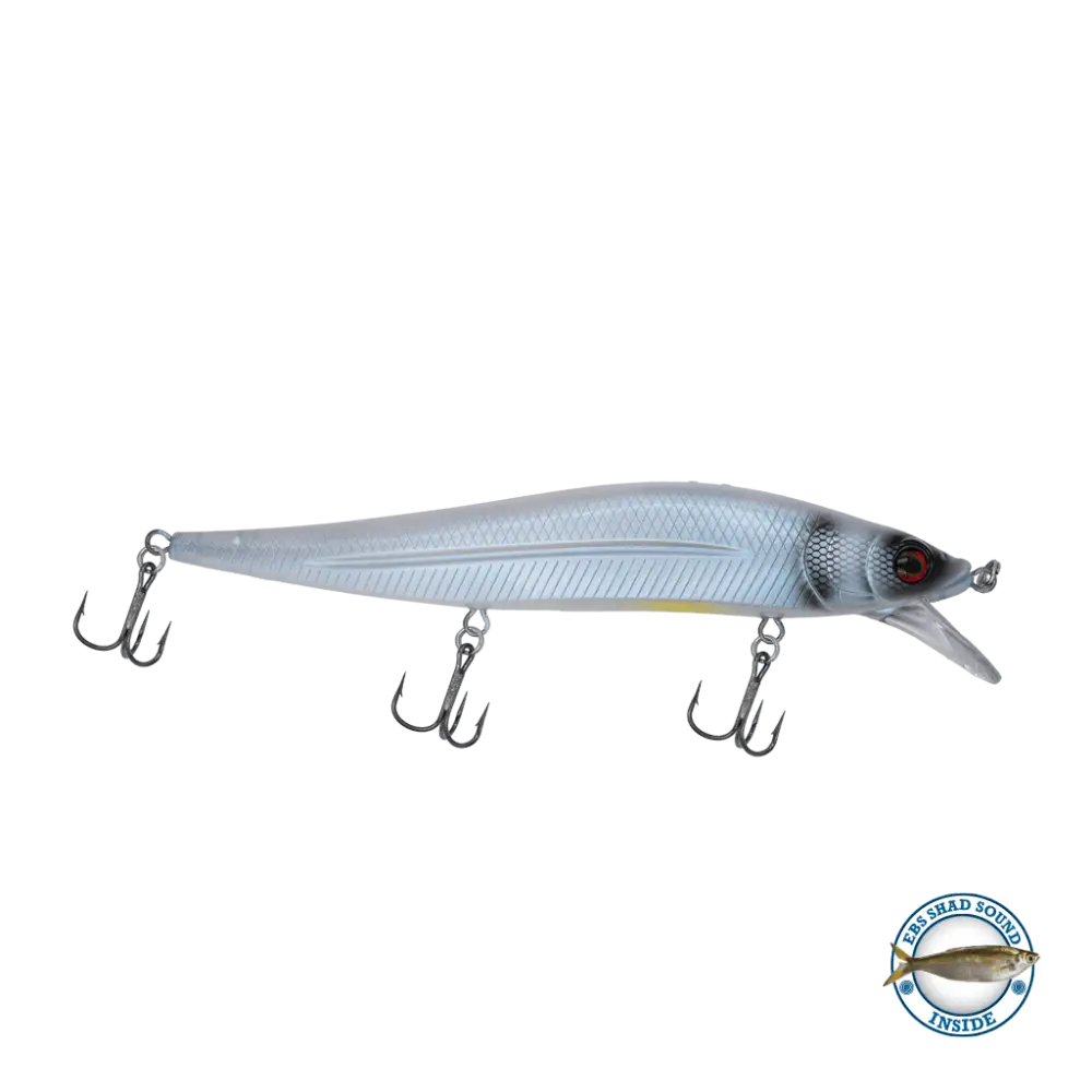 Livingston Lures JerkMaster 121C – EBS Slow-Sink Jerkbait for Bass | Color: Beauty Shad Chartreuse Blue Back Chrome