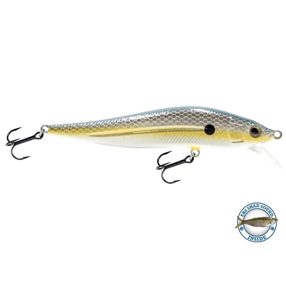 Livingston Lures JerkMaster Jr. – EBS Slow-Sink Jerkbait | 3.86’’ /.41oz | Monster Mike Series | Color: Chartreuse Shad