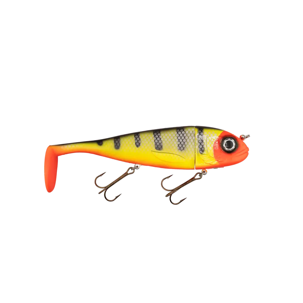 Livingston Lures Magnus – 10’’ EBS Swimbait for Trophy Musky & Pike | Color: Walleye Disco Shad Matt Black Great White