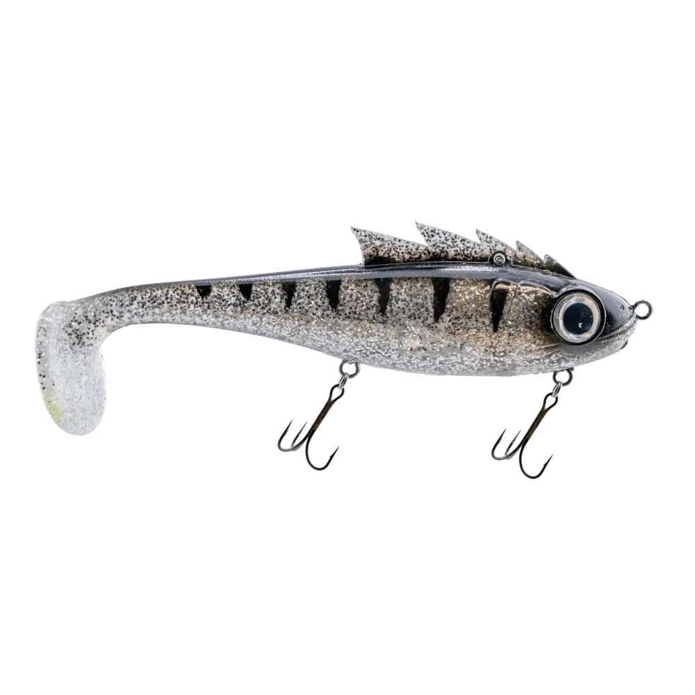 Livingston Lures Mustang – EBS Predator Swimbait for Musky & Pike | Color: Walleye BB Perch Krappy Disco Shad Sexiest