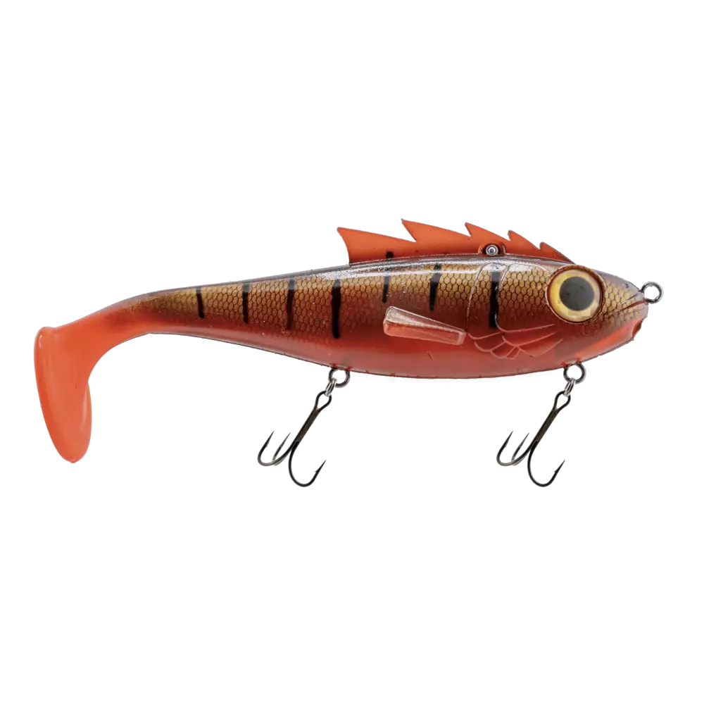 Livingston Lures Mustang – EBS Predator Swimbait for Musky & Pike | Color: Walleye BB Perch Krappy Disco Shad Sexiest