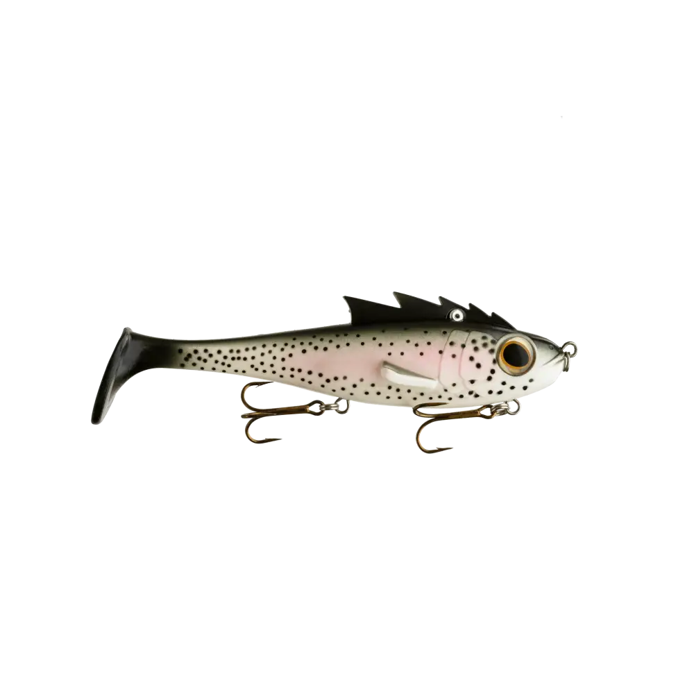 Livingston Lures Mustang – EBS Predator Swimbait for Musky & Pike | Color: Walleye BB Perch Krappy Disco Shad Sexiest