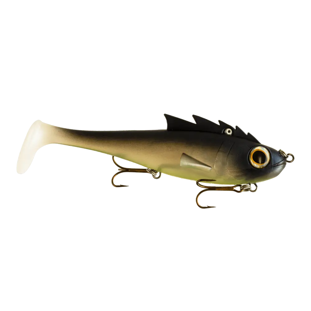 Livingston Lures Mustang – EBS Predator Swimbait for Musky & Pike | Color: Walleye BB Perch Krappy Disco Shad Sexiest