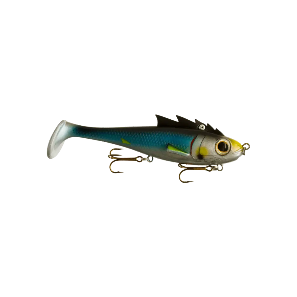 Livingston Lures Mustang – EBS Predator Swimbait for Musky & Pike | Color: Walleye BB Perch Krappy Disco Shad Sexiest