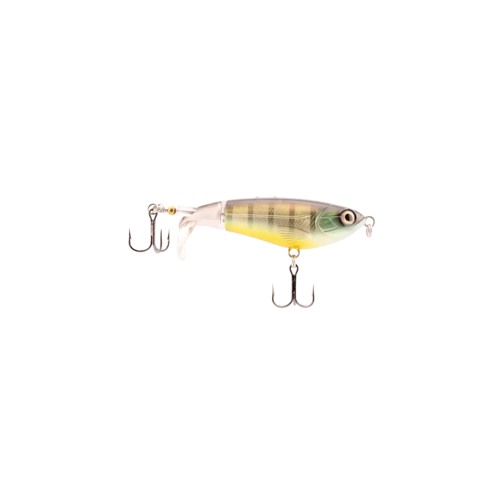 Livingston Lures Plopmaster – EBS Topwater Plopper for Bass | Color: Matte Black Bone Shad Chrome Herring Giilly