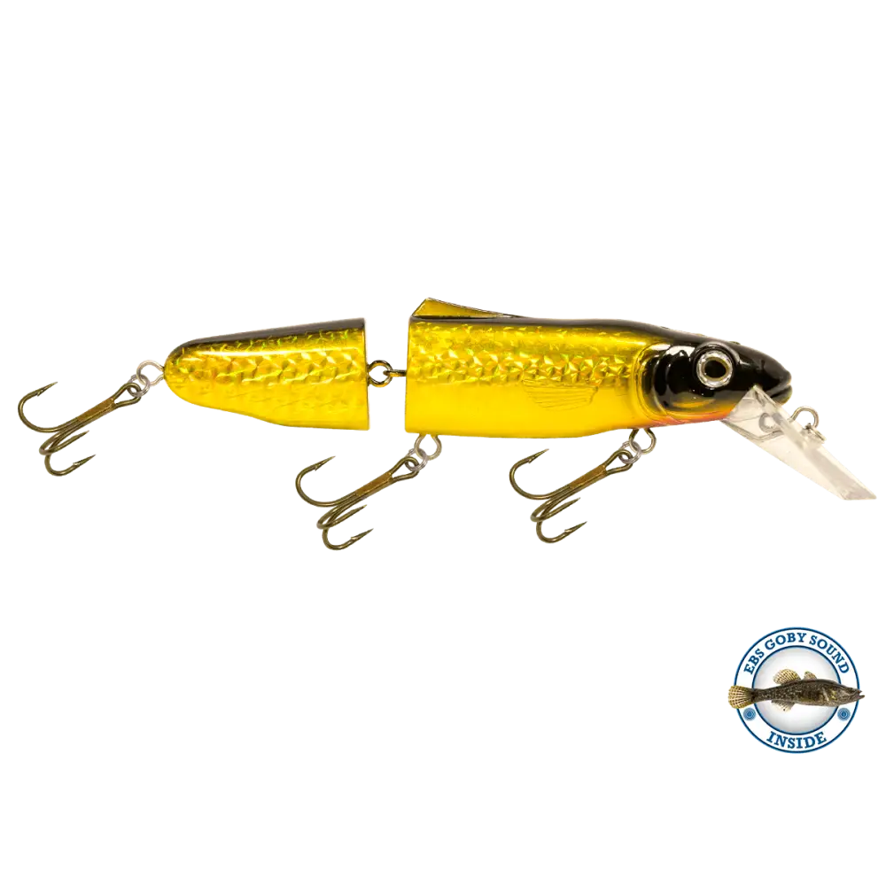 Livingston Lures Pounder – EBS Jointed Crankbait for Musky & Pike | Color Sound: Whitefish / Herring Sound Crappie