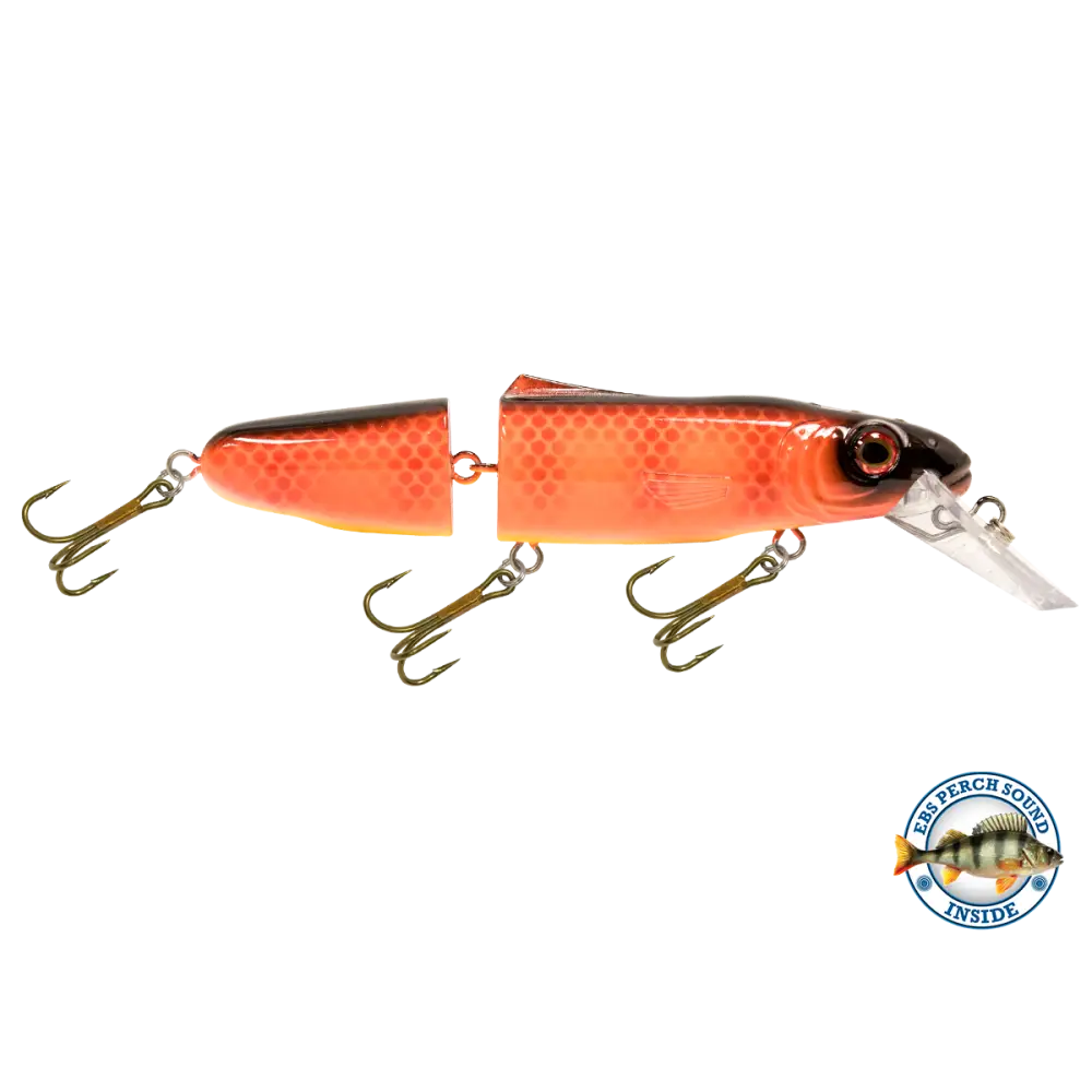 Livingston Lures Pounder – EBS Jointed Crankbait for Musky & Pike | Color Sound: Whitefish / Herring Sound Crappie