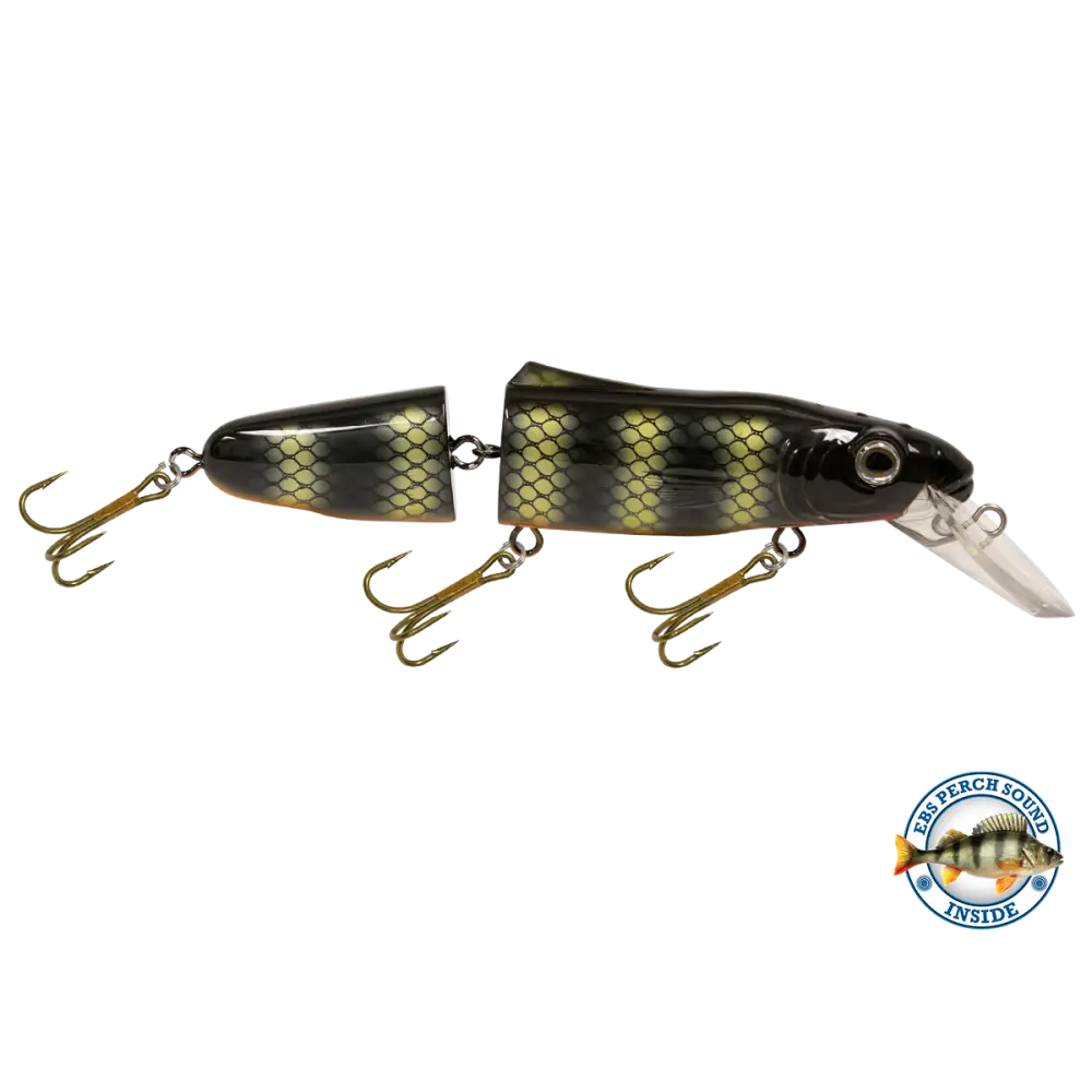 Livingston Lures Pounder – EBS Jointed Crankbait for Musky & Pike | Color Sound: Whitefish / Herring Sound Crappie