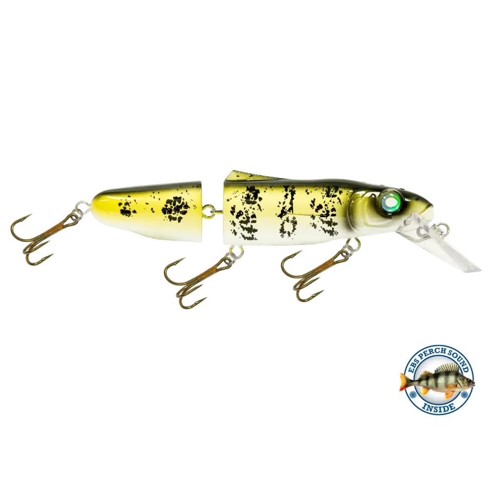 Livingston Lures Pounder – EBS Jointed Crankbait for Musky & Pike | Color Sound: Whitefish / Herring Sound Crappie