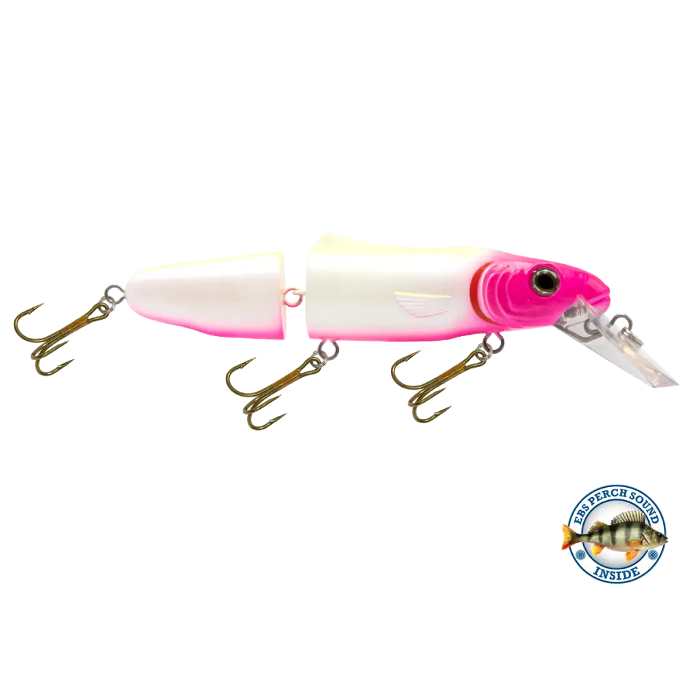 Livingston Lures Pounder – EBS Jointed Crankbait for Musky & Pike | Color Sound: Whitefish / Herring Sound Crappie