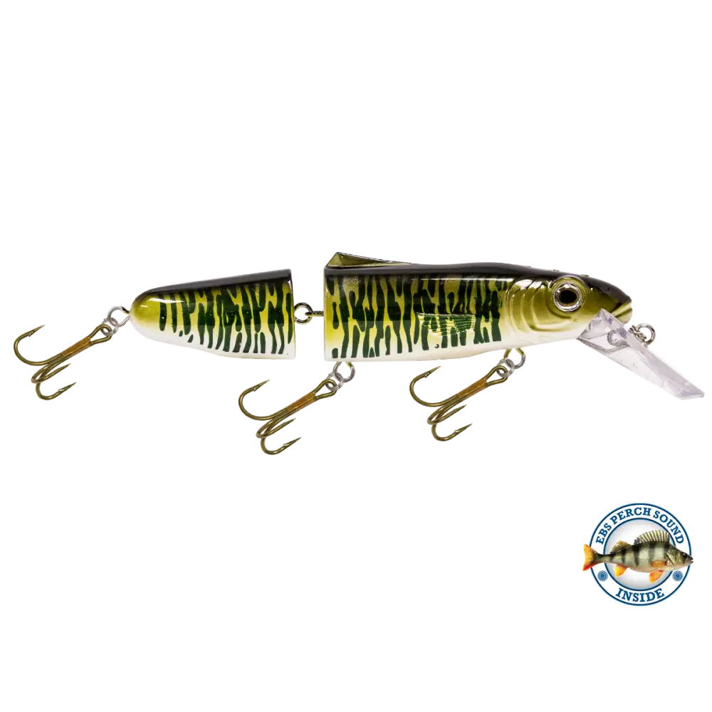 Livingston Lures Pounder – EBS Jointed Crankbait for Musky & Pike | Color Sound: Whitefish / Herring Sound Crappie