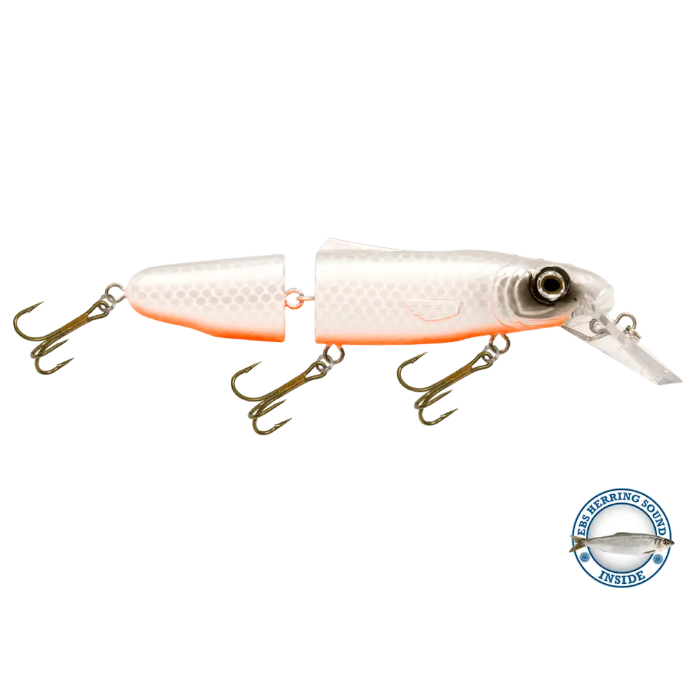 Livingston Lures Pounder – EBS Jointed Crankbait for Musky & Pike | Color Sound: Whitefish / Herring Sound Crappie