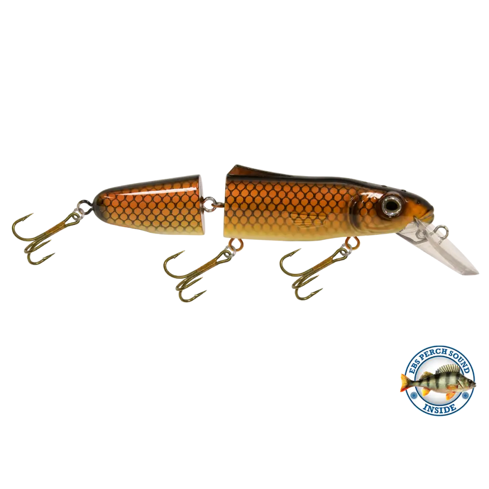 Livingston Lures Pounder – EBS Jointed Crankbait for Musky & Pike | Color Sound: Whitefish / Herring Sound Crappie
